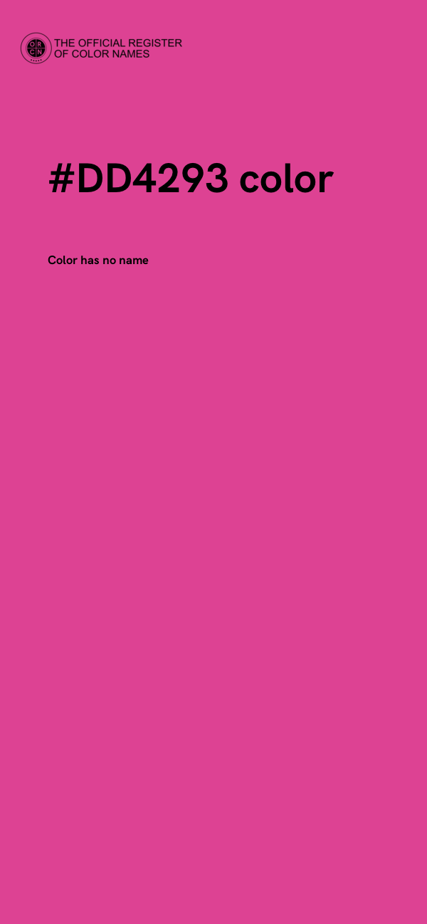 #DD4293 color image