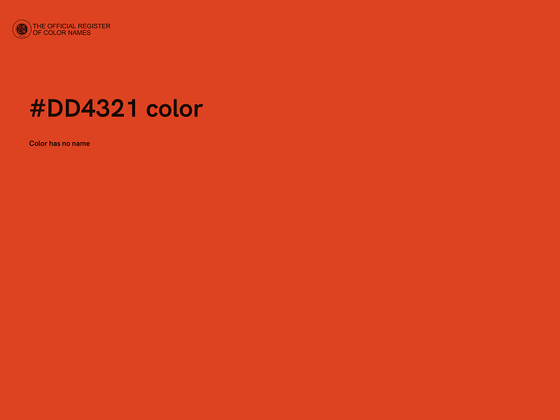 #DD4321 color image