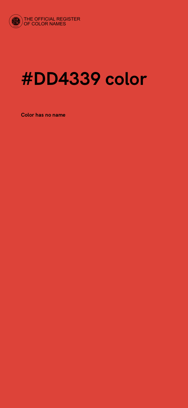 #DD4339 color image