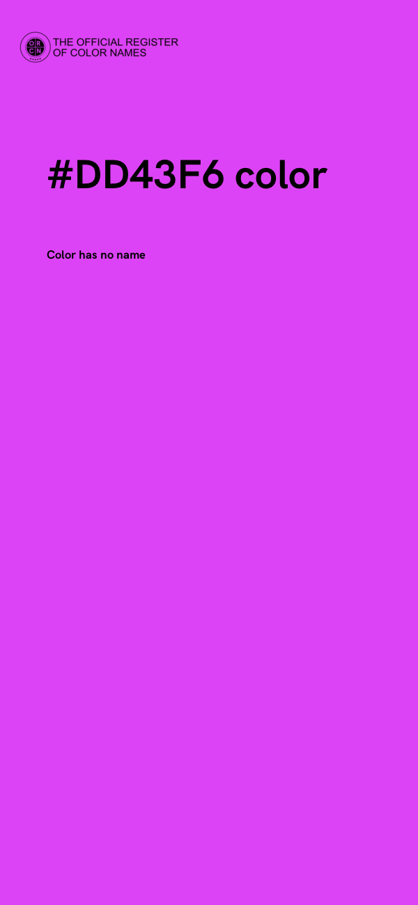 #DD43F6 color image