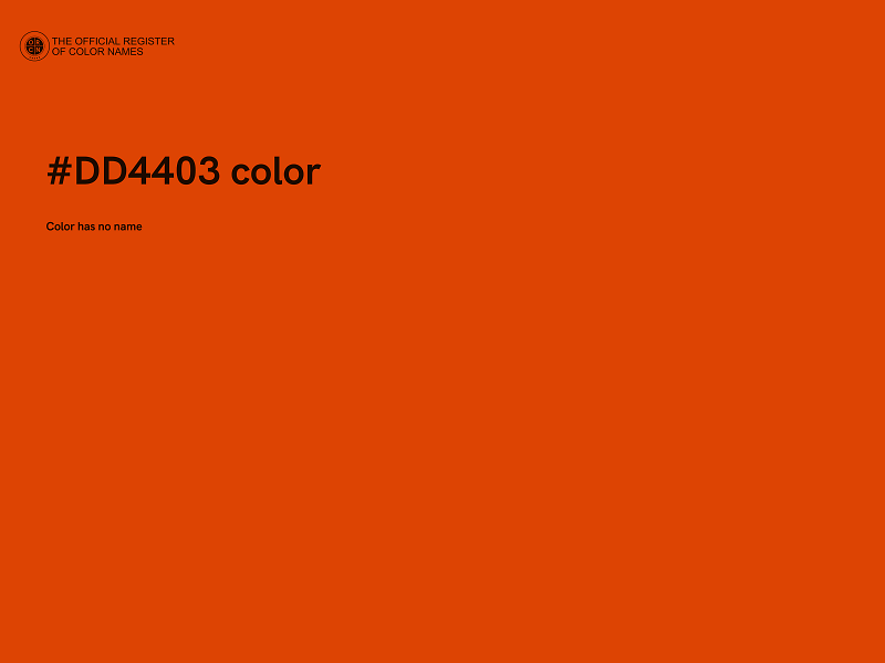 #DD4403 color image