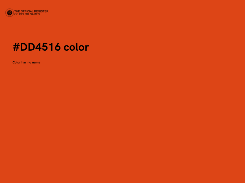 #DD4516 color image
