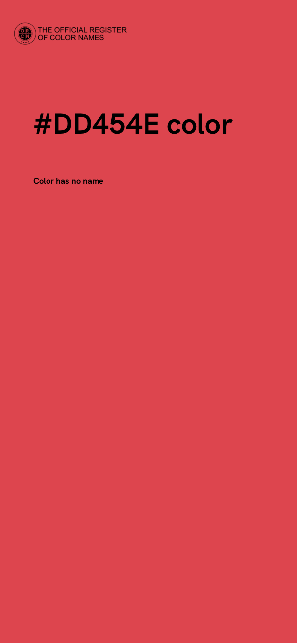 #DD454E color image