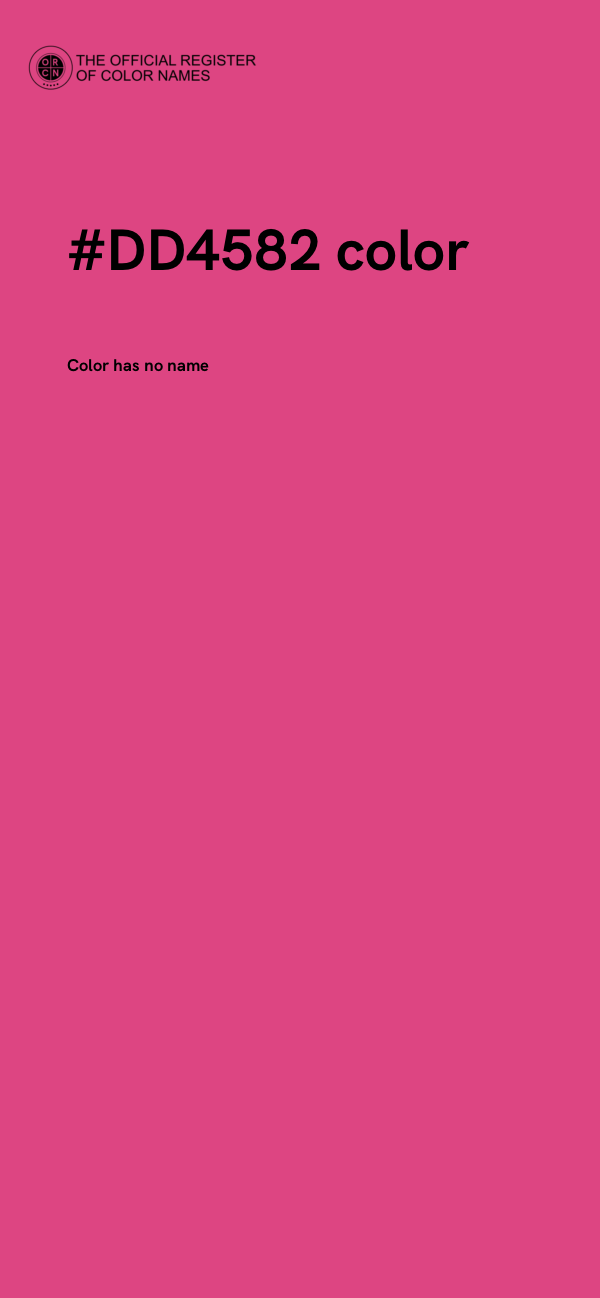 #DD4582 color image