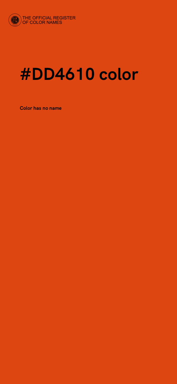 #DD4610 color image