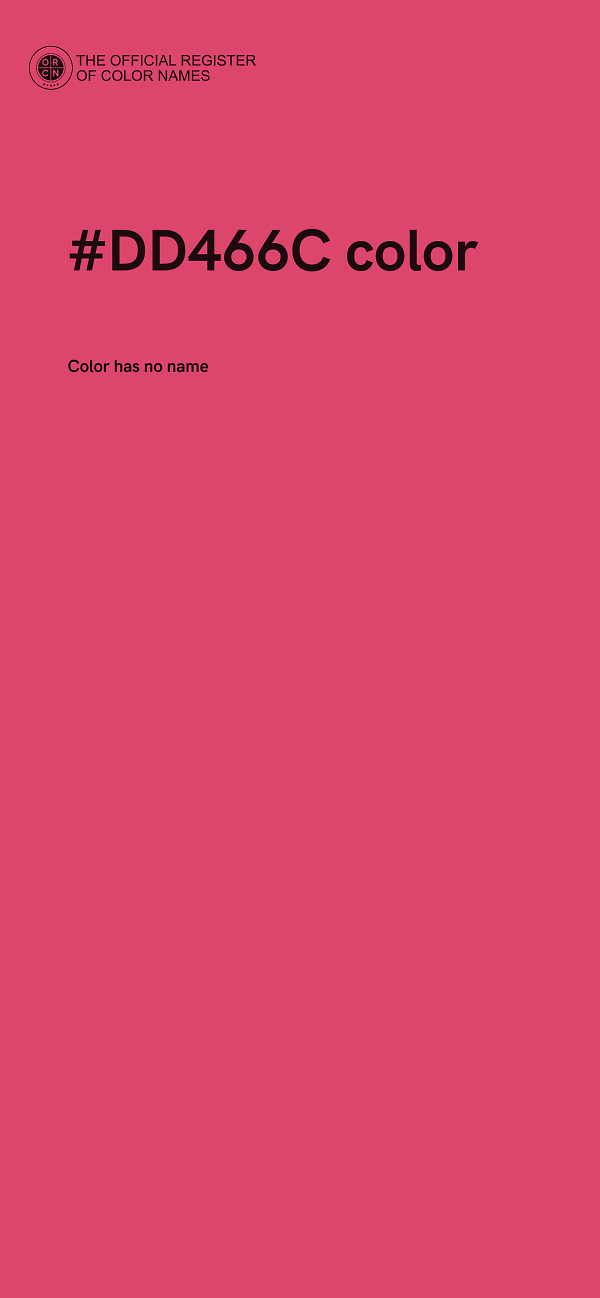 #DD466C color image
