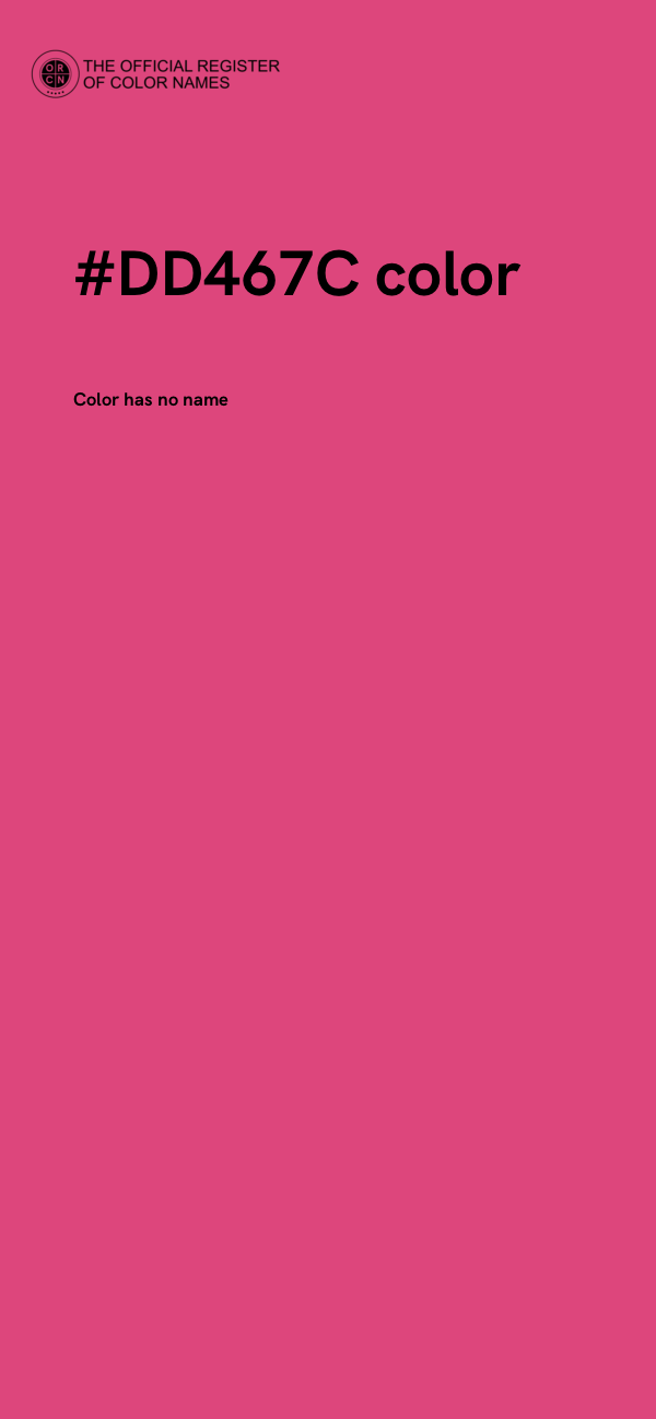 #DD467C color image