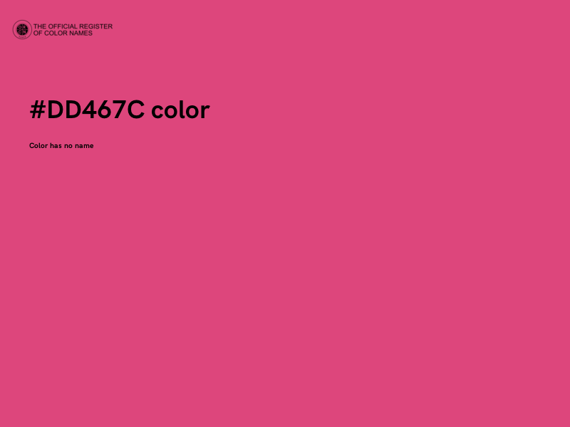 #DD467C color image