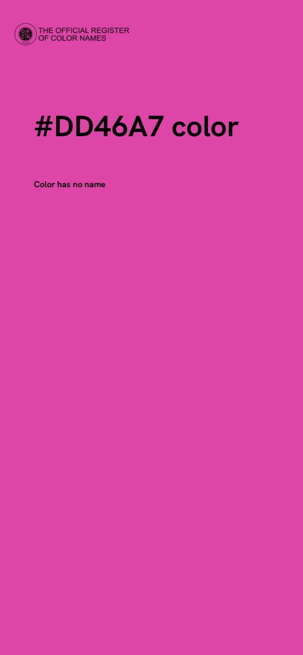 #DD46A7 color image