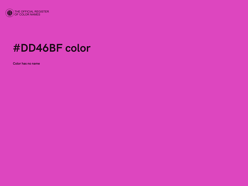 #DD46BF color image