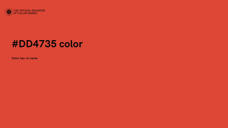 #DD4735 color image