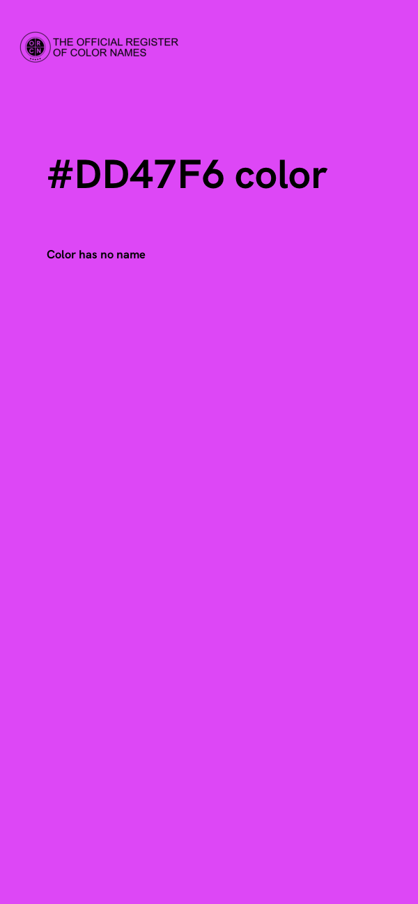 #DD47F6 color image