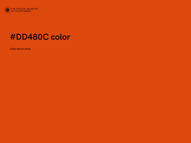 #DD480C color image