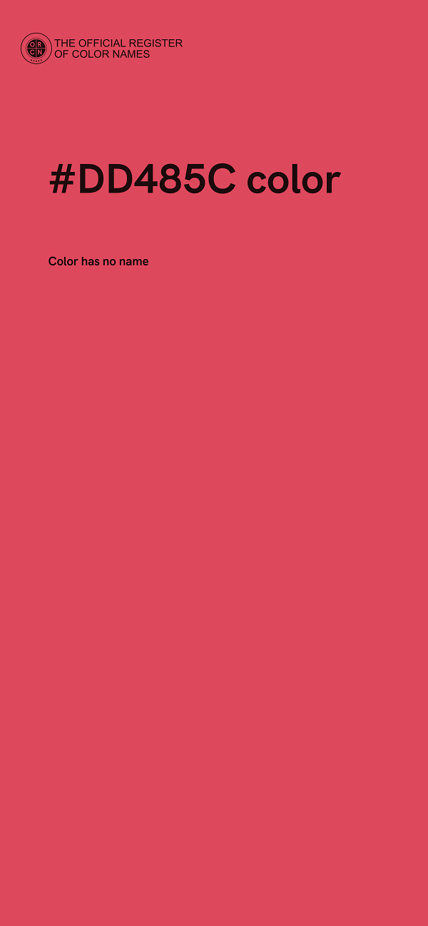 #DD485C color image