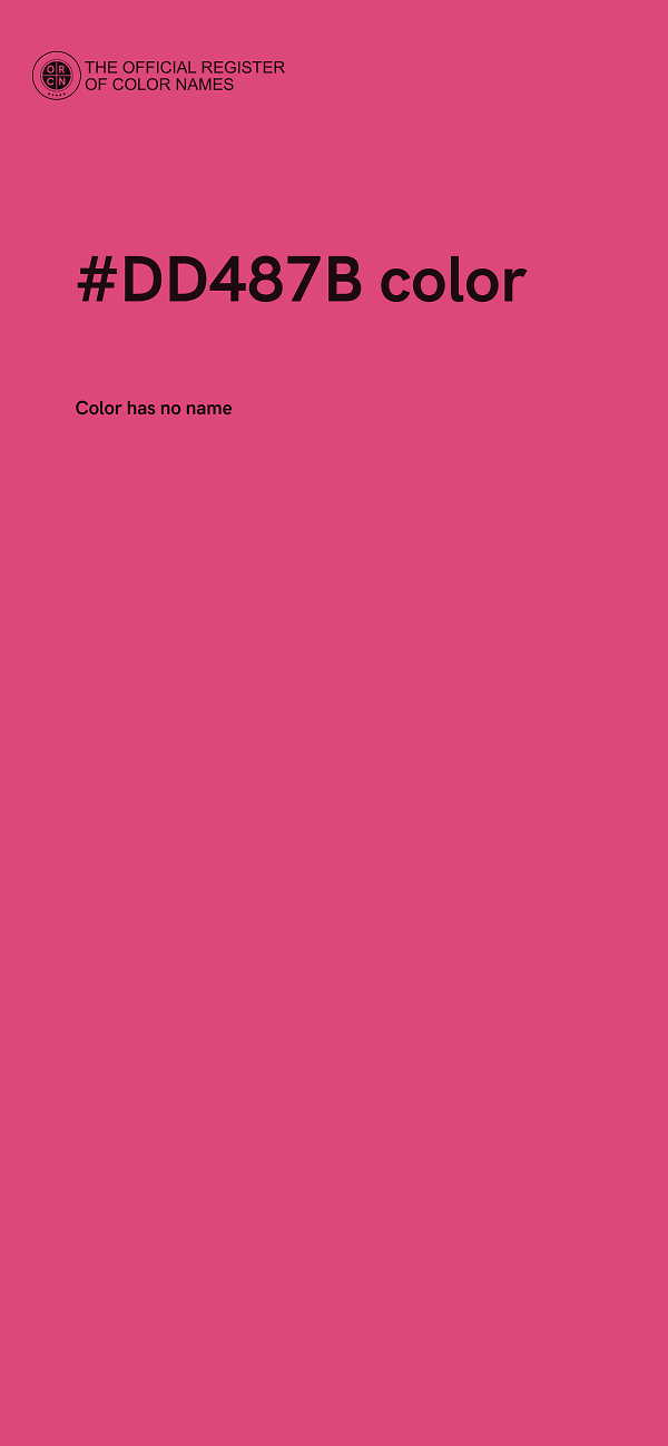 #DD487B color image