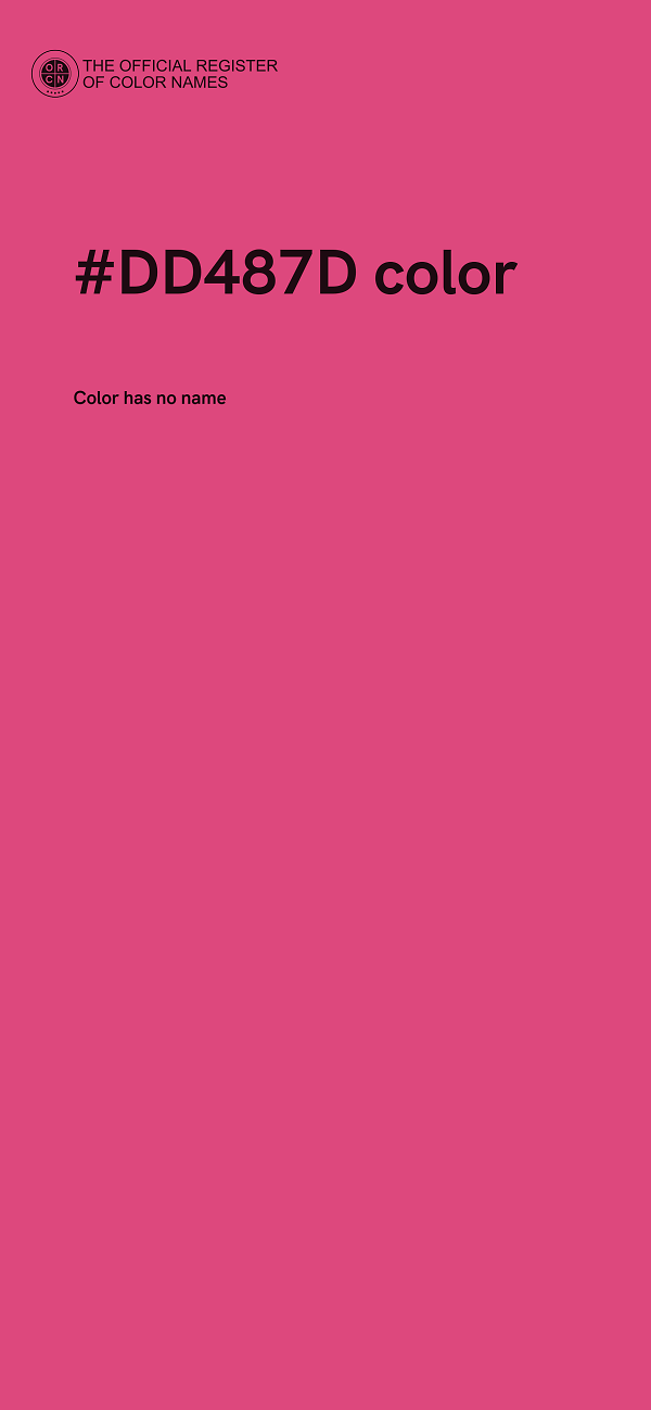 #DD487D color image