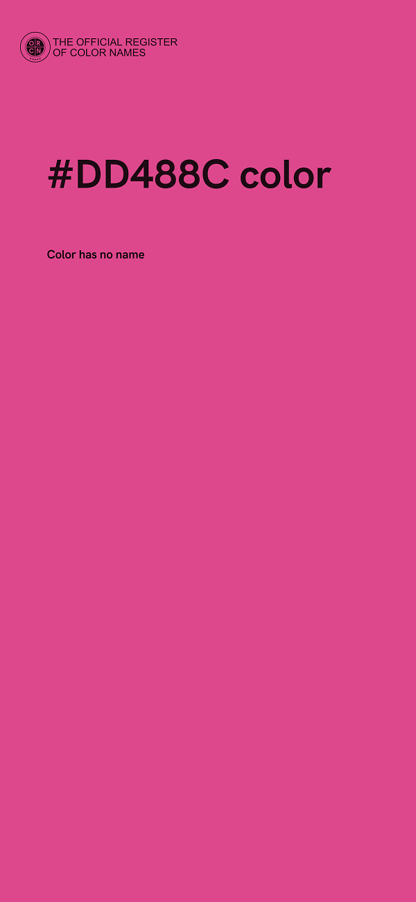 #DD488C color image