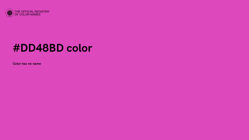 #DD48BD color image