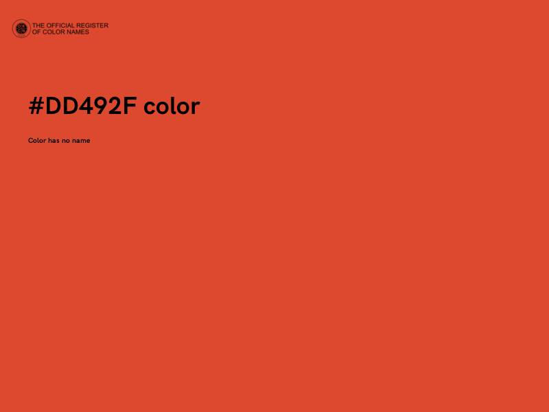 #DD492F color image