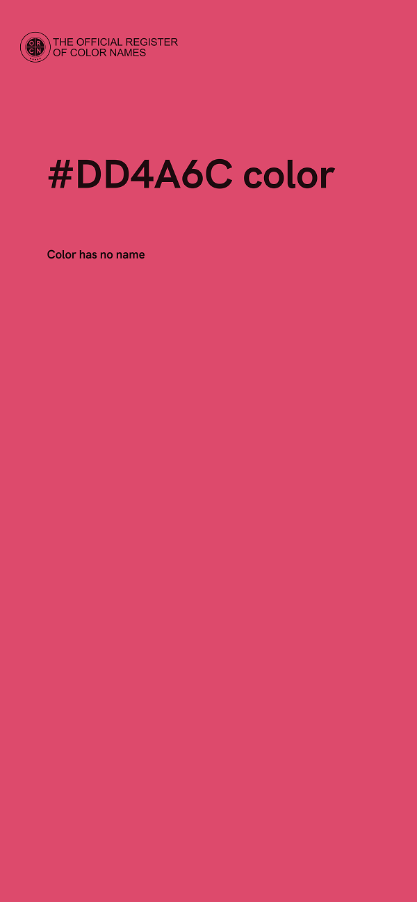 #DD4A6C color image