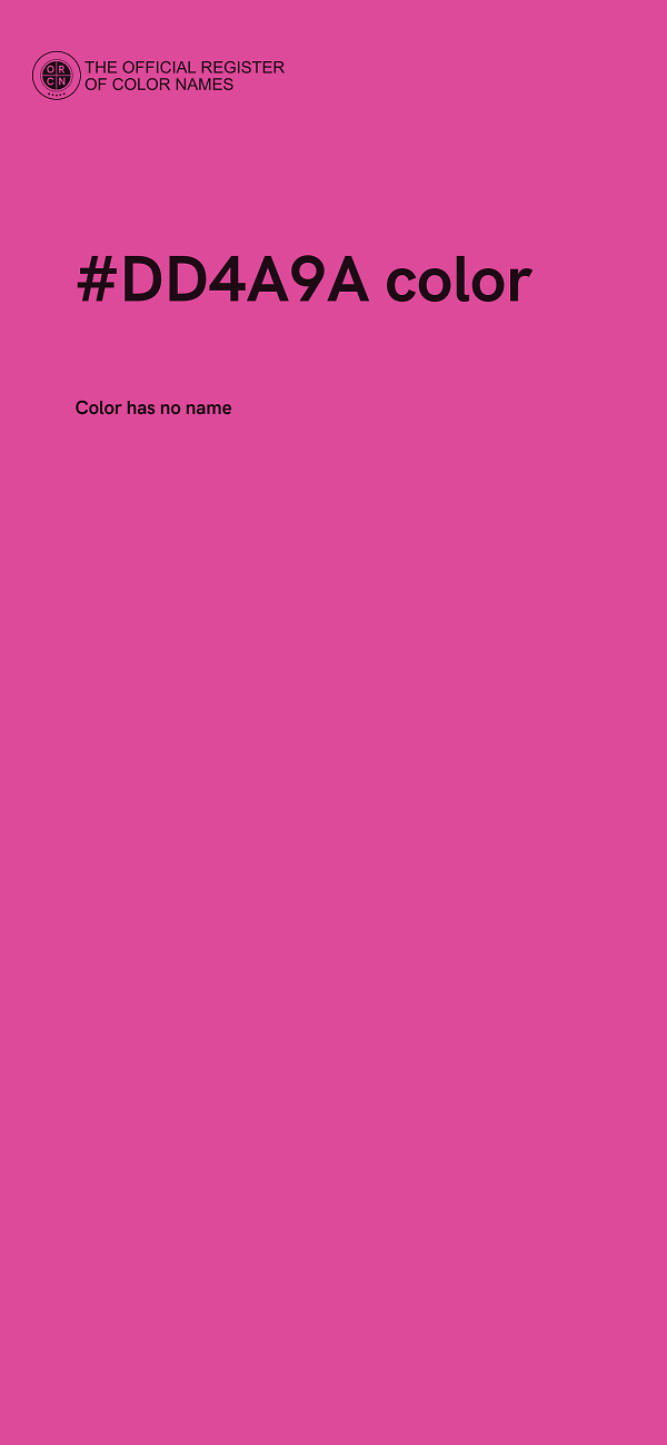 #DD4A9A color image