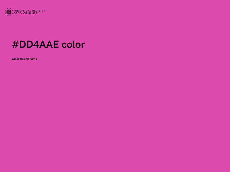 #DD4AAE color image