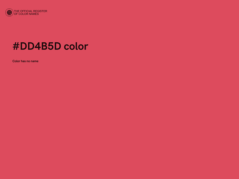#DD4B5D color image