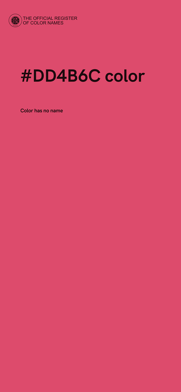 #DD4B6C color image