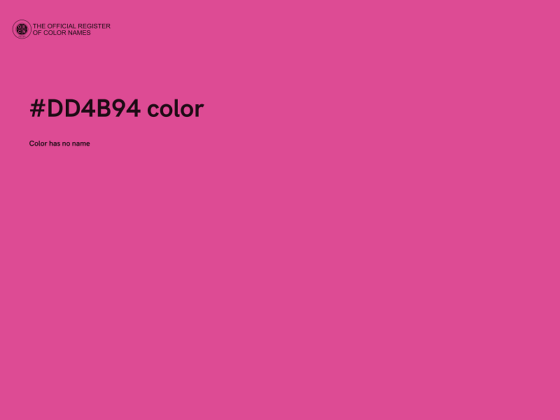 #DD4B94 color image