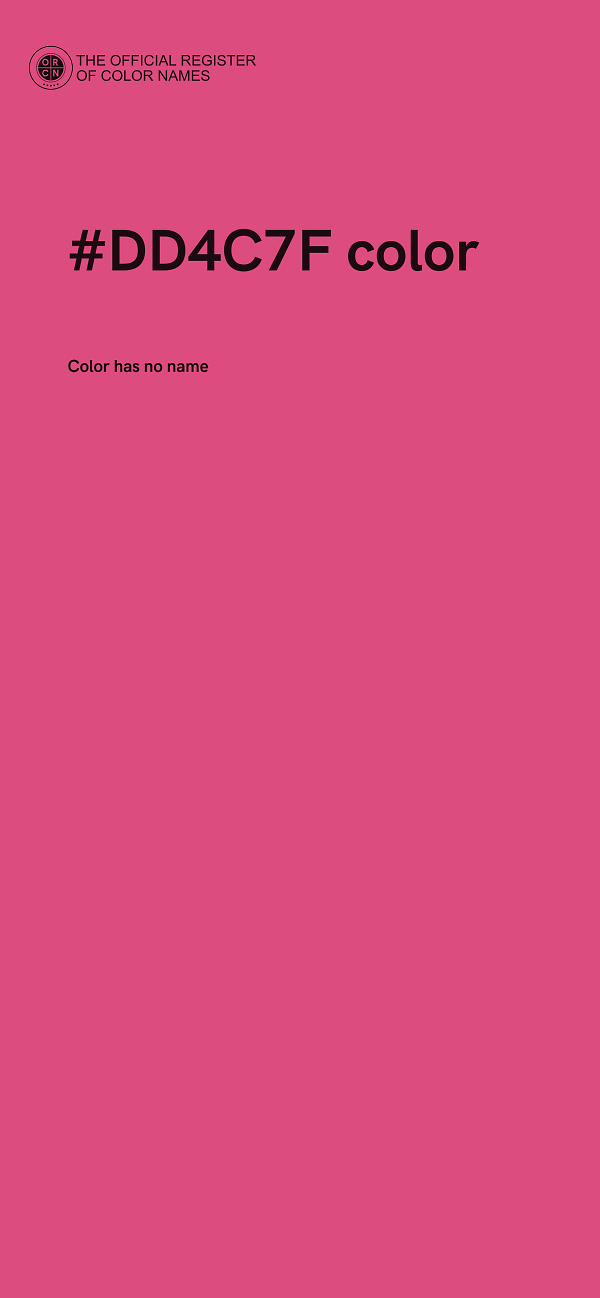 #DD4C7F color image