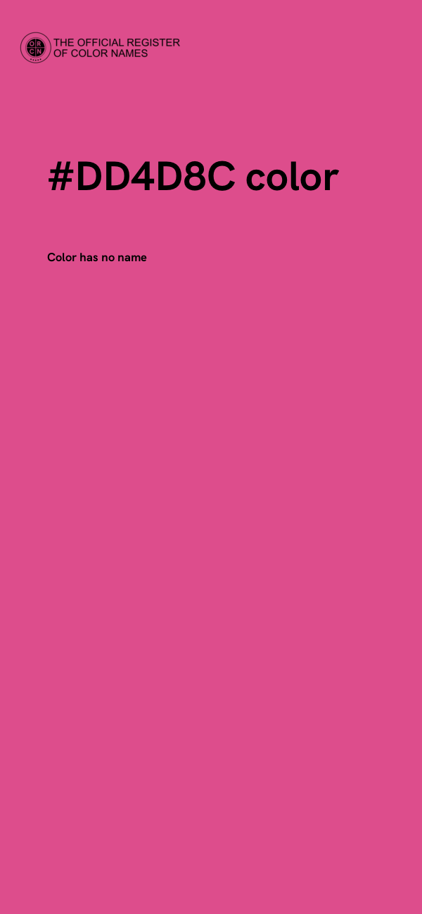 #DD4D8C color image