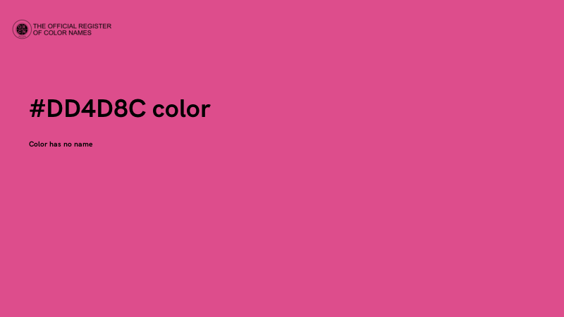 #DD4D8C color image