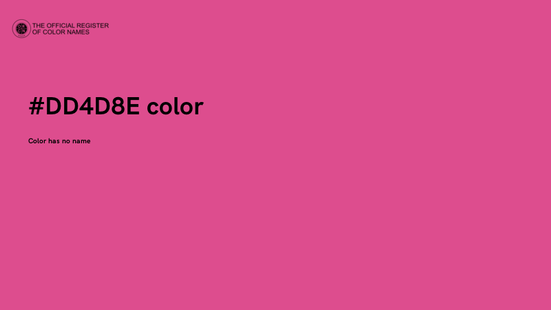 #DD4D8E color image