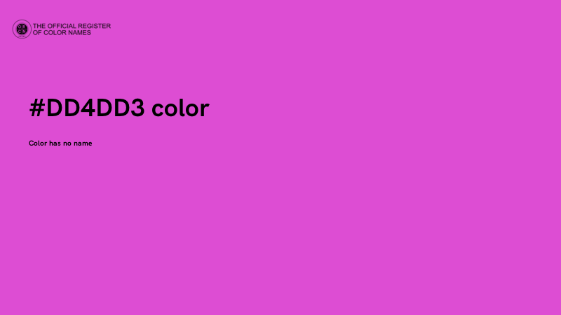 #DD4DD3 color image