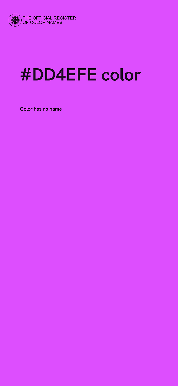 #DD4EFE color image
