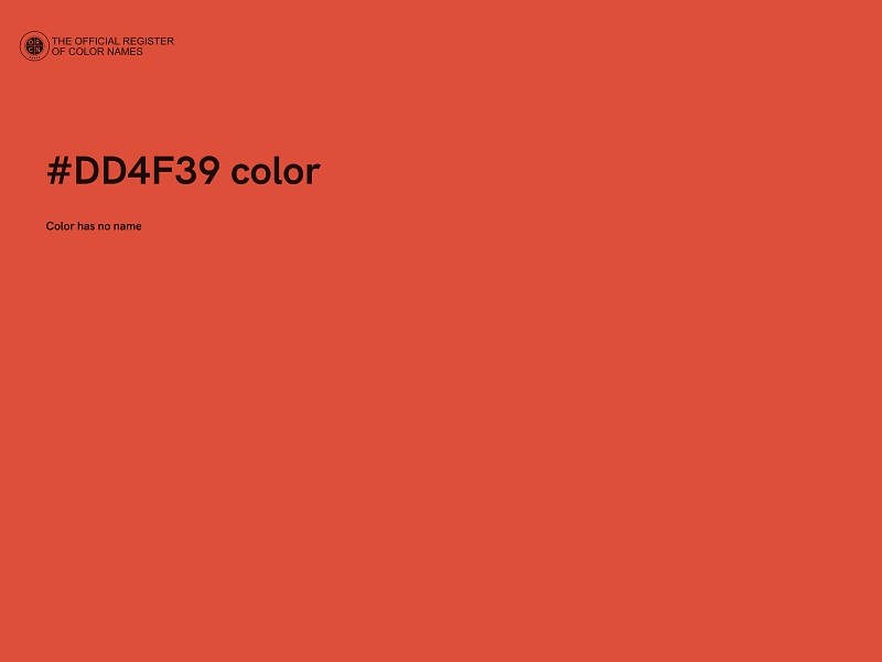 #DD4F39 color image