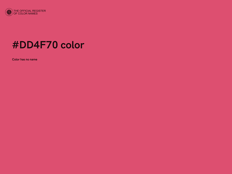 #DD4F70 color image