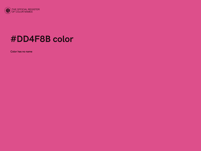 #DD4F8B color image