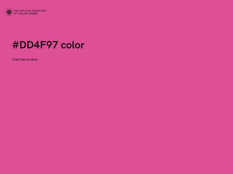 #DD4F97 color image