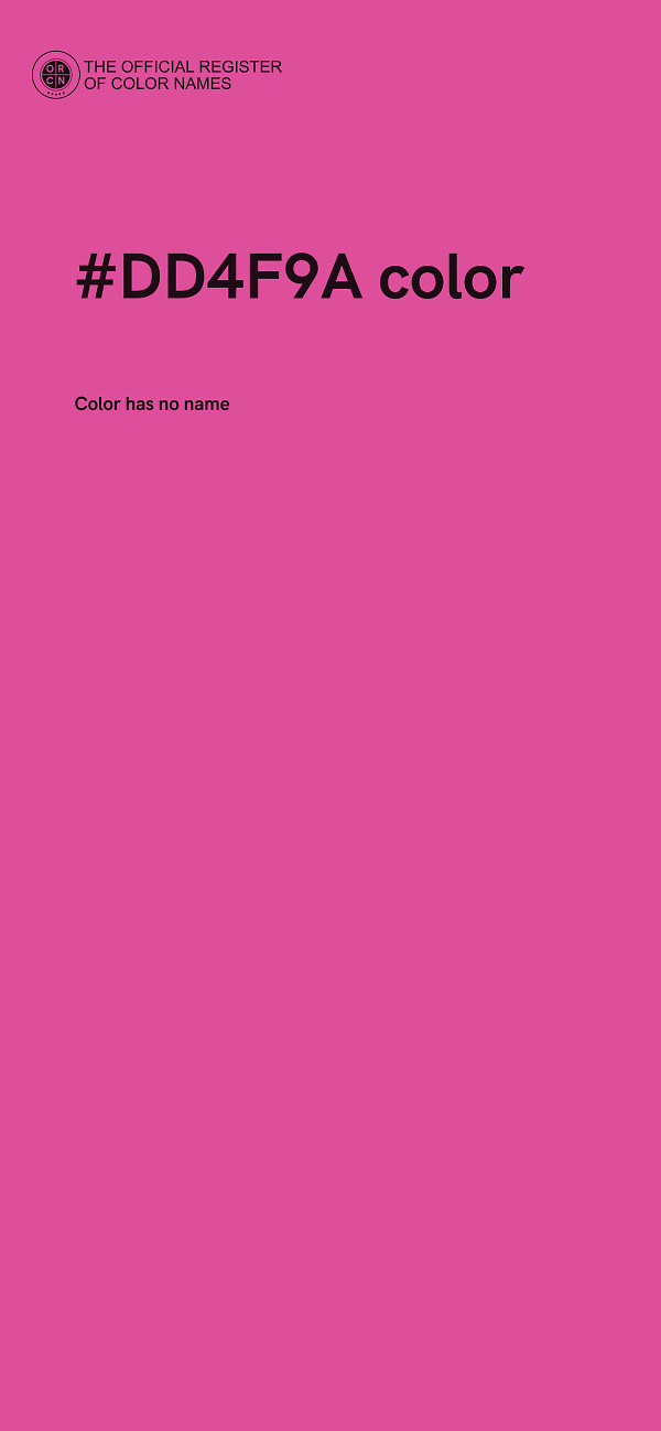 #DD4F9A color image