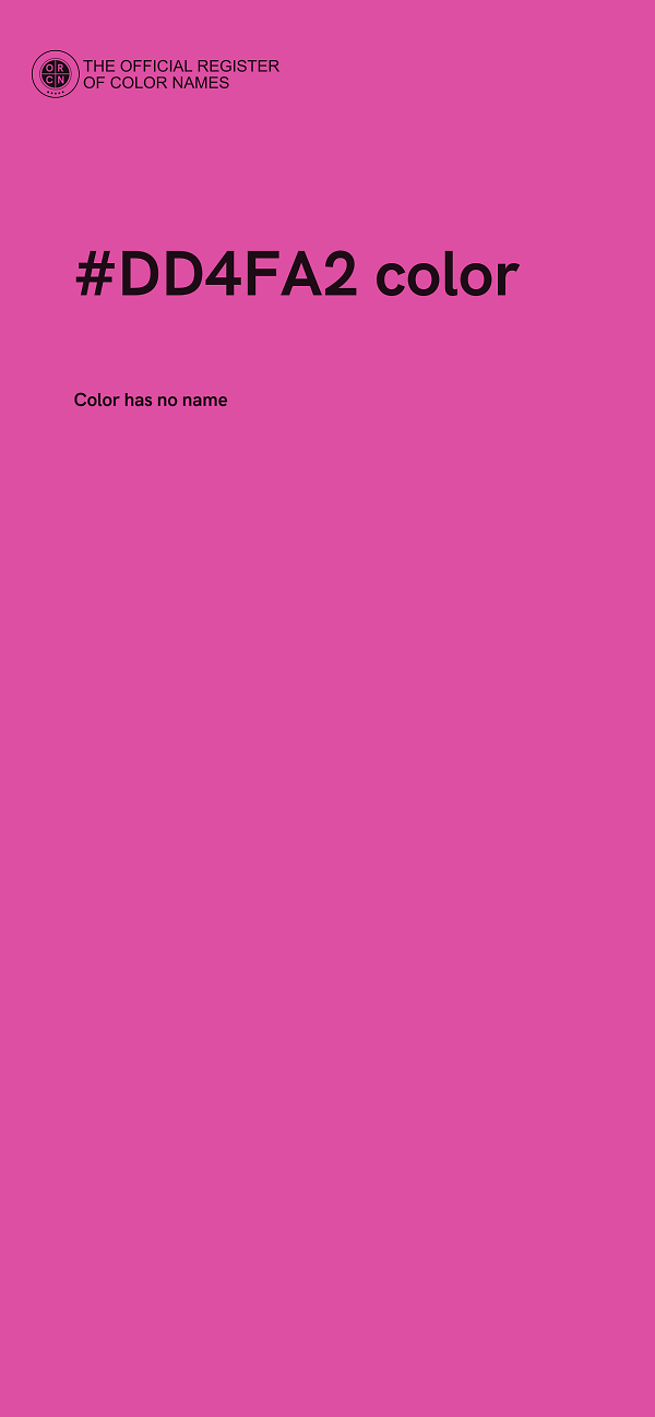 #DD4FA2 color image