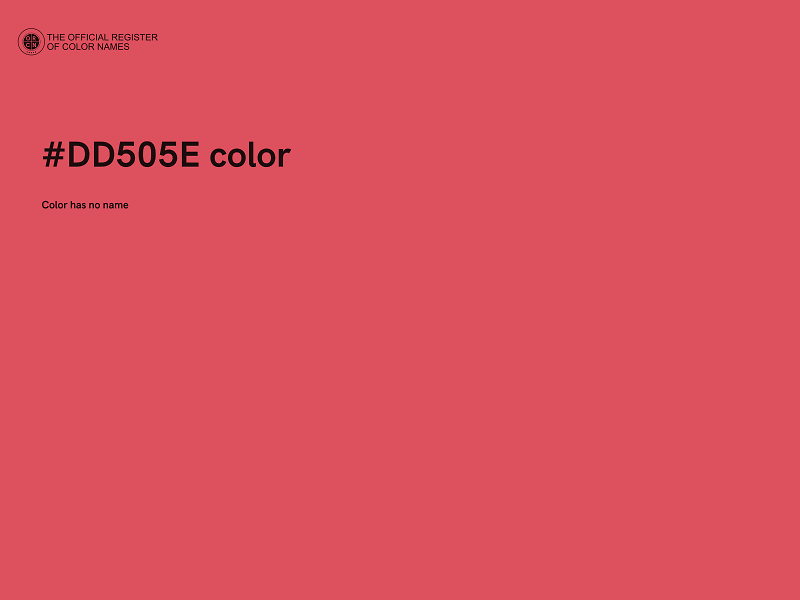 #DD505E color image