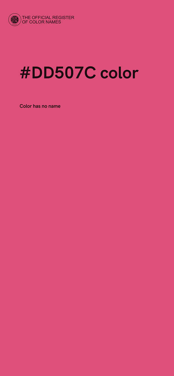 #DD507C color image