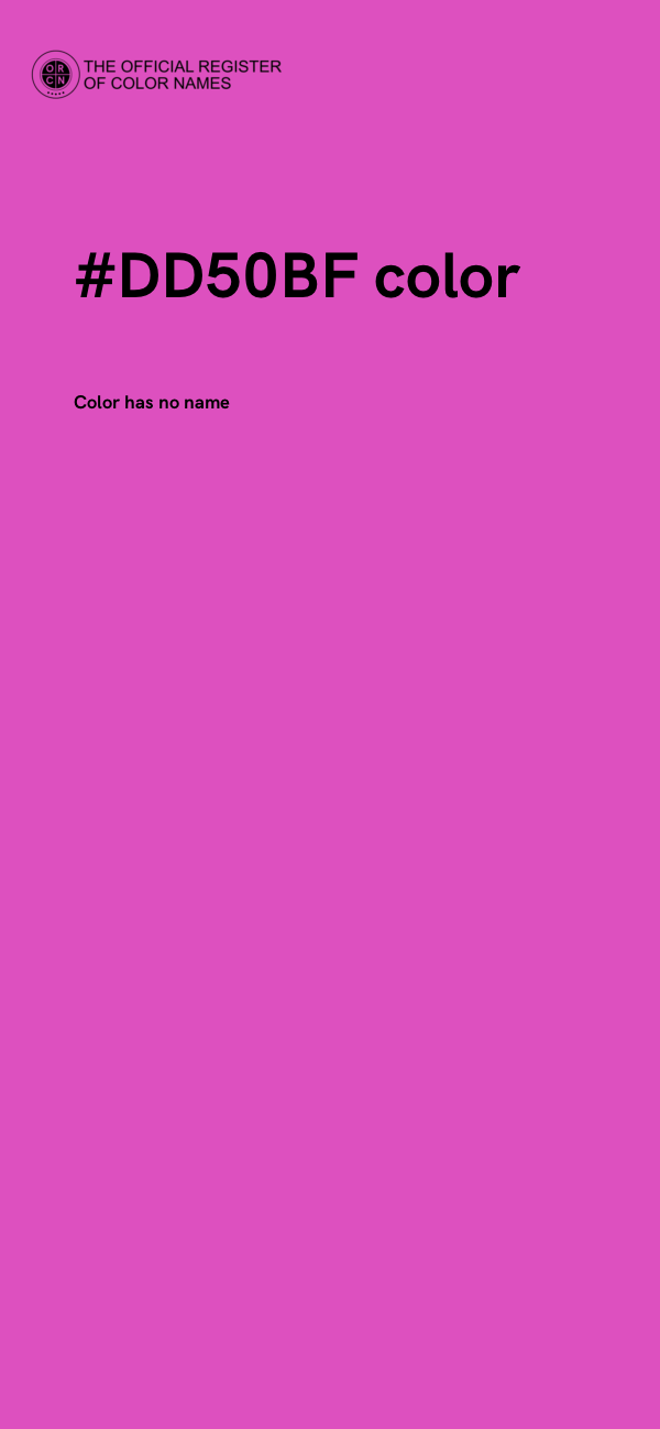 #DD50BF color image