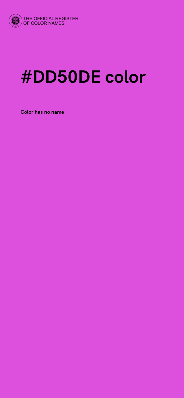 #DD50DE color image