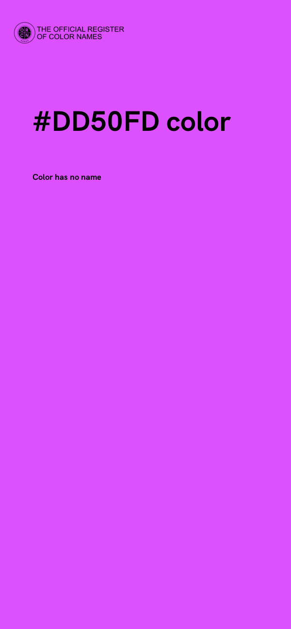 #DD50FD color image