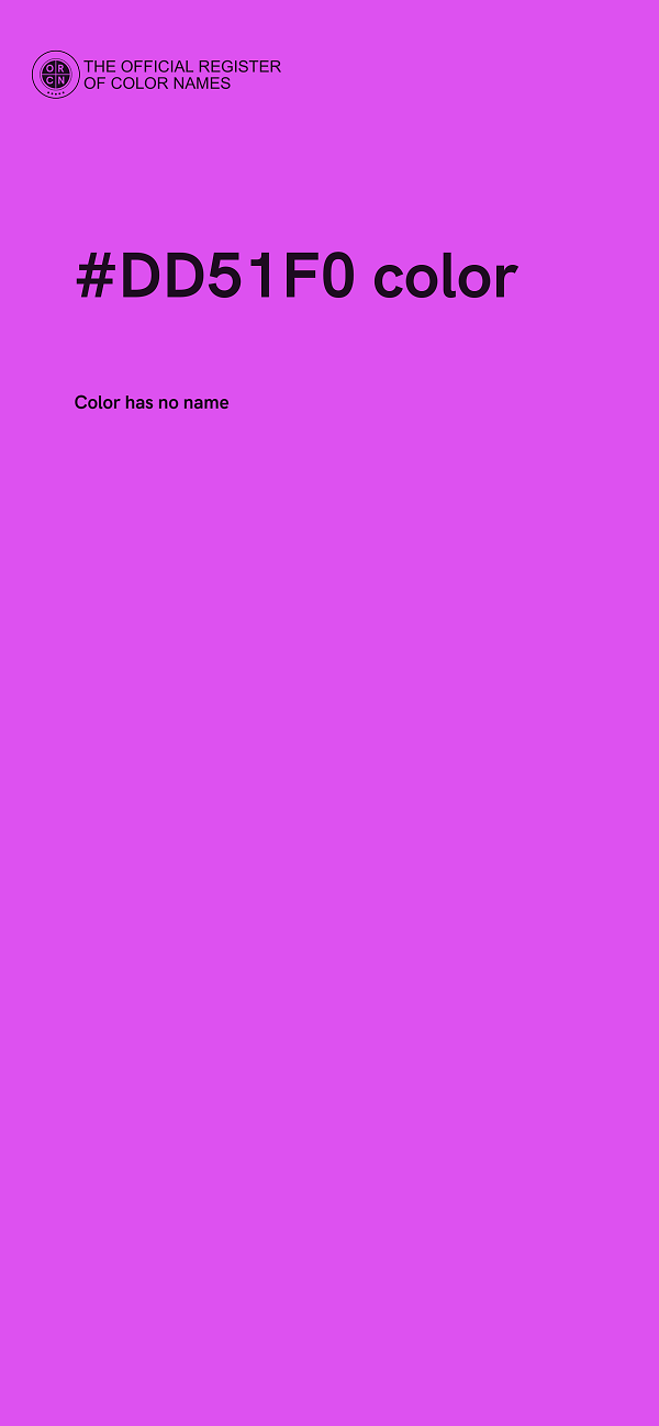 #DD51F0 color image