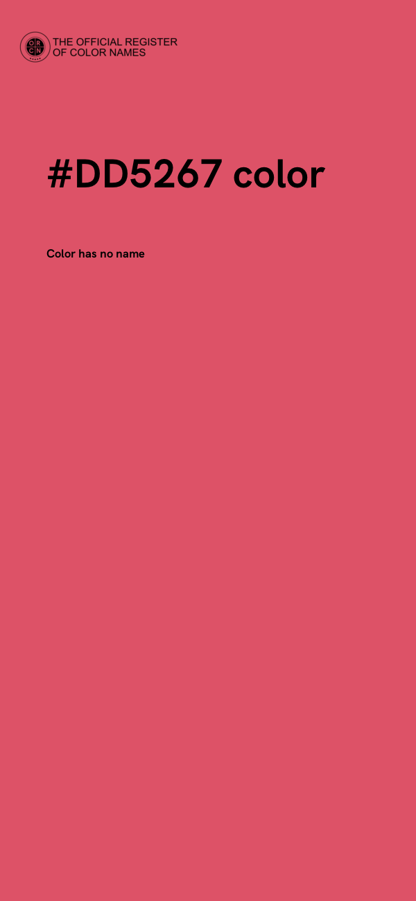 #DD5267 color image