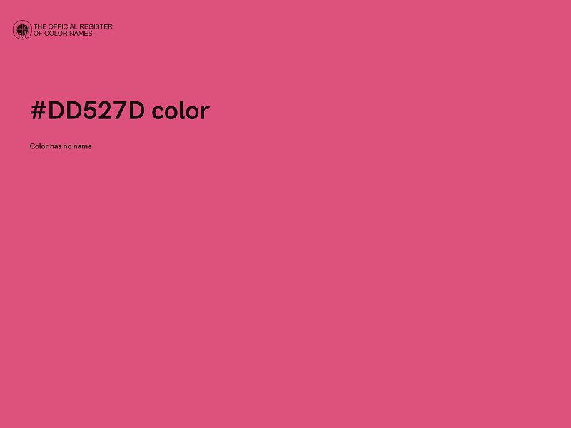 #DD527D color image