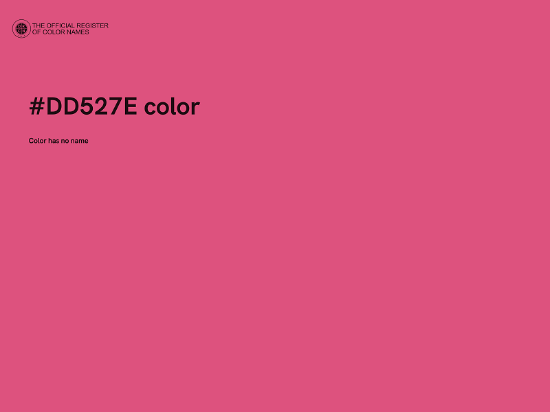 #DD527E color image